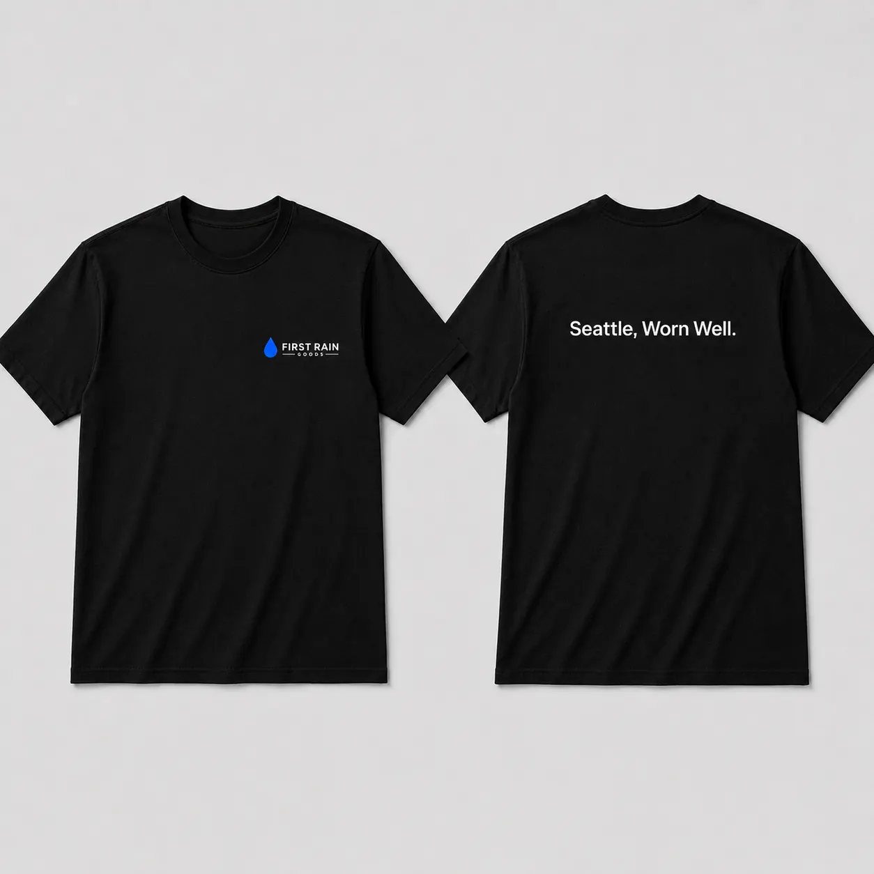 Black First Rain Goods tee