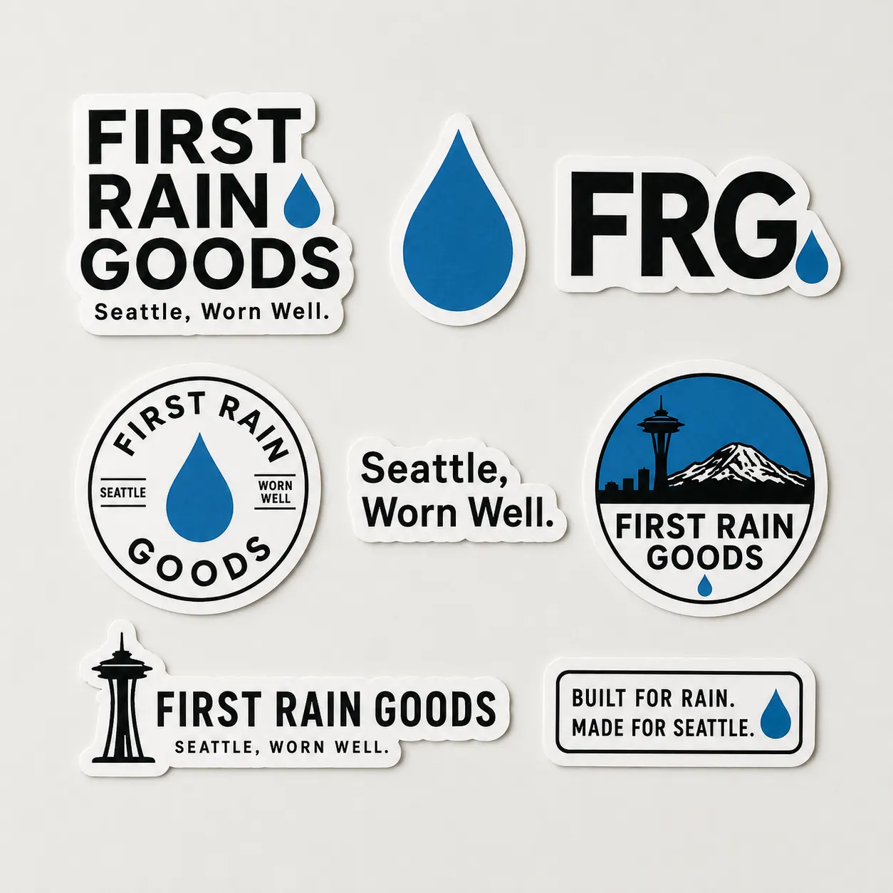 First Rain Goods sticker pack